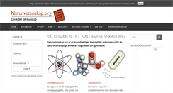 Desktop Screenshot of naturvetenskap.org