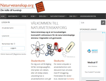 Tablet Screenshot of naturvetenskap.org